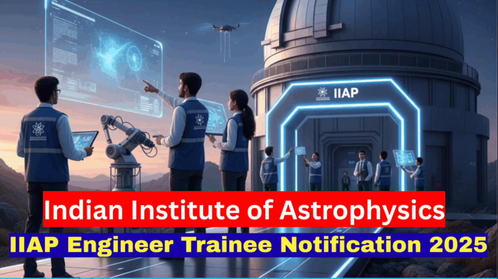 The Indian Institute of Astrophysics - IIAP Recruitment 2025 – Last Date 21 October Govt Exam Update 1 IIAP Recruitment 2025