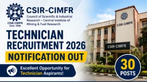 CIMFR Technician Recruitment 2026