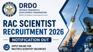 DRDO RAC Scientist Recruitment 2026