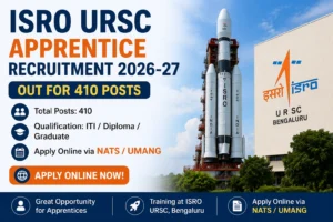 ISRO URSC Apprentice Recruitment 2026