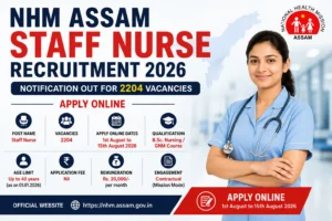 NHM Staff Nurse Recruitment 2026